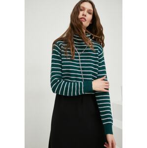 Pulover Answear.LAB za žene, boja: zelena, topli, s dolčevitom