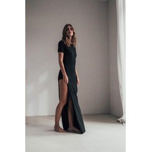 Haljina MUUV. Side Slit boja: crna