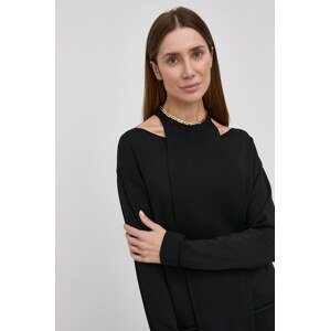 Pulover Liviana Conti za žene, boja: crna, lagani