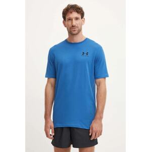 Majica kratkih rukava Under Armour SPORTSTYLE LEFT CHEST za muškarce, boja: tamno plava, bez uzorka, 1326799