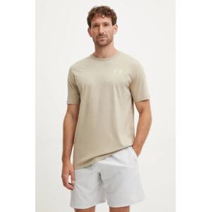 Majica kratkih rukava Under Armour SPORTSTYLE LEFT CHEST za muškarce, boja: bež, bez uzorka, 1326799