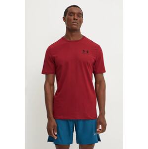 Majica kratkih rukava Under Armour SPORTSTYLE LEFT CHEST za muškarce, boja: bordo, bez uzorka, 1326799