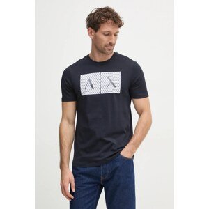 Pamučna majica Armani Exchange boja: tamno plava, 8NZTCK Z8H4Z