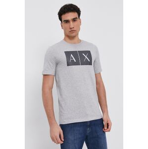 Pamučna majica Armani Exchange boja: siva, 8NZTCK Z8H4Z