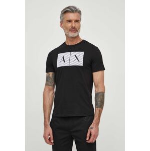 Pamučna majica Armani Exchange boja: crna, 8NZTCK Z8H4Z