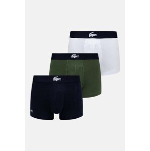 Bokserice Lacoste (3-pack) za muškarce, boja: bijela