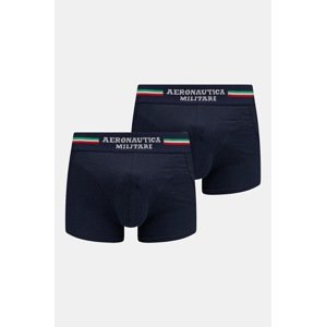 Bokserice Aeronautica Militare (2-pack) za muškarce, boja: tamno plava, AM1UBX001