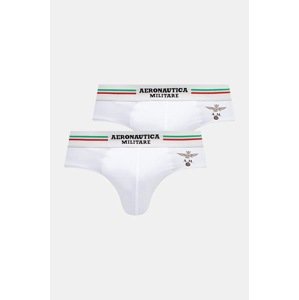 Slip gaćice Aeronautica Militare (2-pack) za muškarce, boja: bijela, AM1USL001