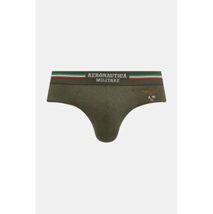 Slip gaćice Aeronautica Militare (2-pack) za muškarce, boja: zelena, AM1USL001