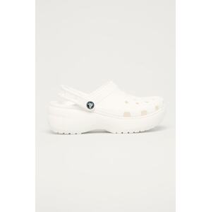 Natikače Crocs Classic Platform Clog za žene, boja: bijela, 206750
