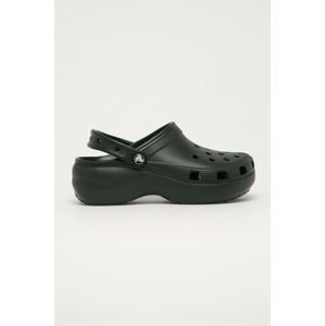 Natikače Crocs Classic Platform Clog za žene, boja: crna, 206750