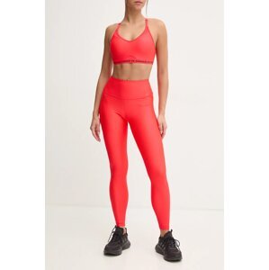 Tajice za trening Under Armour HG Armour HiRise boja: crvena, bez uzorka, 1365336