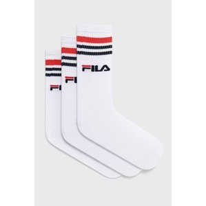 Čarape Fila (3-pack) boja: bijela