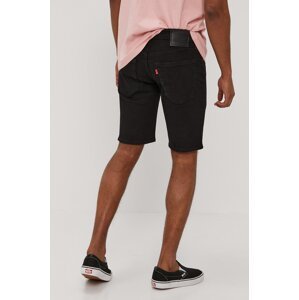 Traper kratke hlače Levi's za muškarce, boja: crna, 39864.0037-Blacks