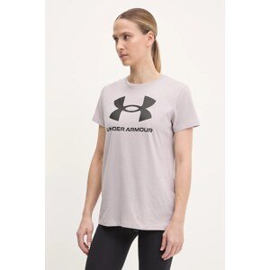 Majica kratkih rukava Under Armour za žene, boja: bordo