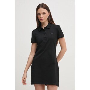 Haljina Lacoste boja: crna, EF5473-001