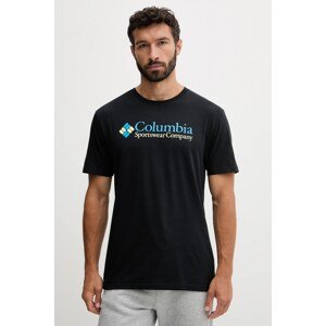 Majica kratkih rukava Columbia CSC Basic Logo boja: crna, s tiskom, 1680053