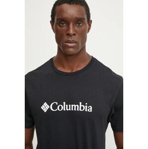 Majica kratkih rukava Columbia za muškarce, boja: crna, 1680053.-835