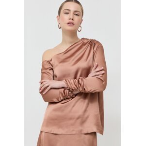 Bluza Notes du Nord za žene, boja: smeđa, glatka