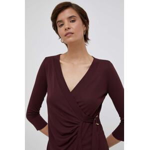 Bluza Lauren Ralph Lauren za žene, boja: ljubičasta, glatka, 200889081