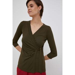 Bluza Lauren Ralph Lauren za žene, boja: zelena, glatka, 200889081