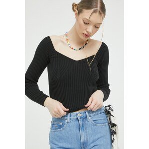 Pulover Hollister Co. boja: crna