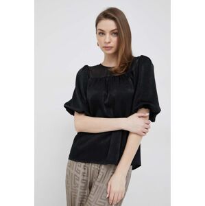 Bluza Dkny za žene, boja: crna, glatka