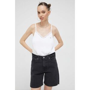 Top Tommy Jeans za žene, boja: bijela