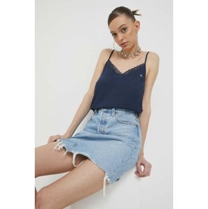 Top Tommy Jeans za žene, boja: tamno plava