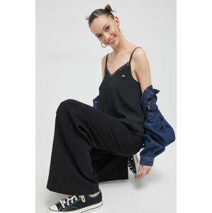 Top Tommy Jeans za žene, boja: crna