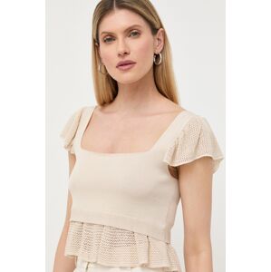 Bluza Marella za žene, boja: bež, glatka