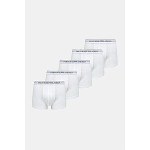 Bokserice Polo Ralph Lauren 5-pack za muškarce, boja: bijela, 714864292