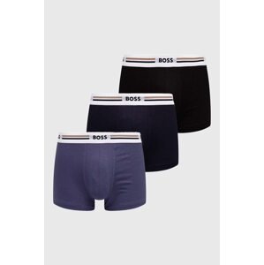 Bokserice BOSS 3-pack za muškarce, boja: crna, 50492200