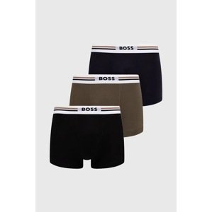 Bokserice BOSS 3-pack za muškarce, boja: crna, 50492200