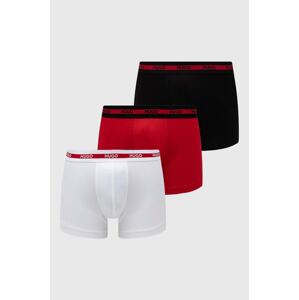 Bokserice HUGO 3-pack za muškarce, boja: crvena, 50492375