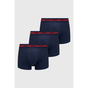 Bokserice HUGO 3-pack za muškarce, boja: tamno plava, 50492375