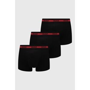 Bokserice HUGO 3-pack za muškarce, boja: crna, 50492375