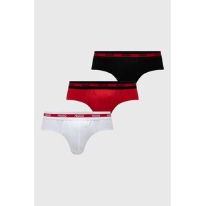 Slip gaćice HUGO 3-pack za muškarce, boja: crvena, 50492378
