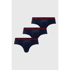 Slip gaćice HUGO 3-pack za muškarce, boja: tamno plava, 50492378