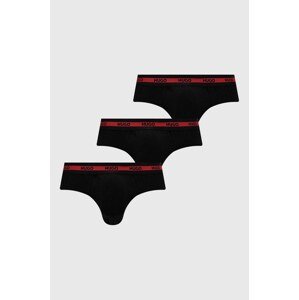 Slip gaćice HUGO 3-pack za muškarce, boja: crna, 50492378