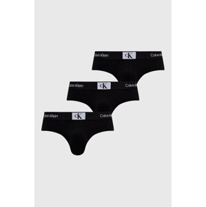 Slip gaćice Calvin Klein Underwear 3-pack za muškarce, boja: crna, 000NB3527A