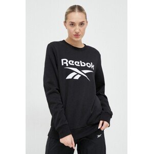 Dukserica Reebok za žene, boja: crna, s tiskom