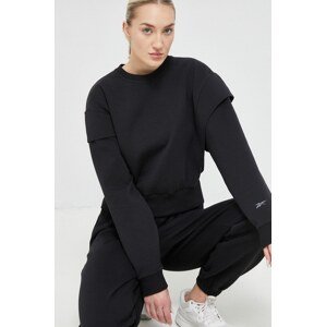 Dukserica Reebok za žene, boja: crna, glatka