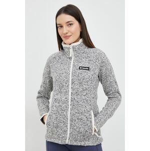 Sportska dukserica Columbia Sweater Weather za žene, boja: siva, melanž