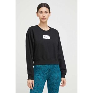 Homewear pamučna dukserica Calvin Klein Underwear boja: crna, 000QS6942E