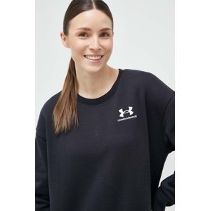Dukserica Under Armour za žene, boja: crna, glatka, 1373032-495