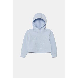 Dječja dukserica Guess s kapuljačom, s tiskom
