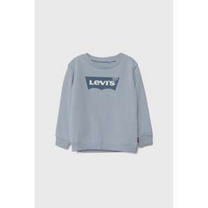 Dukserica za bebe Levi's boja: tirkizna, s tiskom