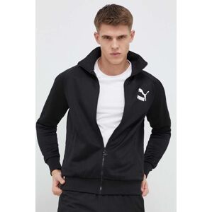 Dukserica Puma Iconic T7 Iconic T7 za muškarce, boja: crna, glatka, 530094-01530094
