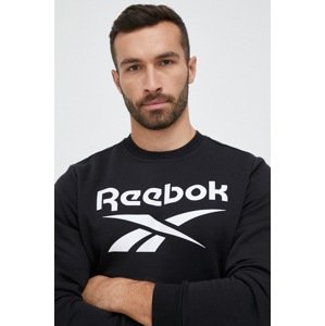 Dukserica Reebok IDENTITY za muškarce, boja: crna, s tiskom, H54791.100050269